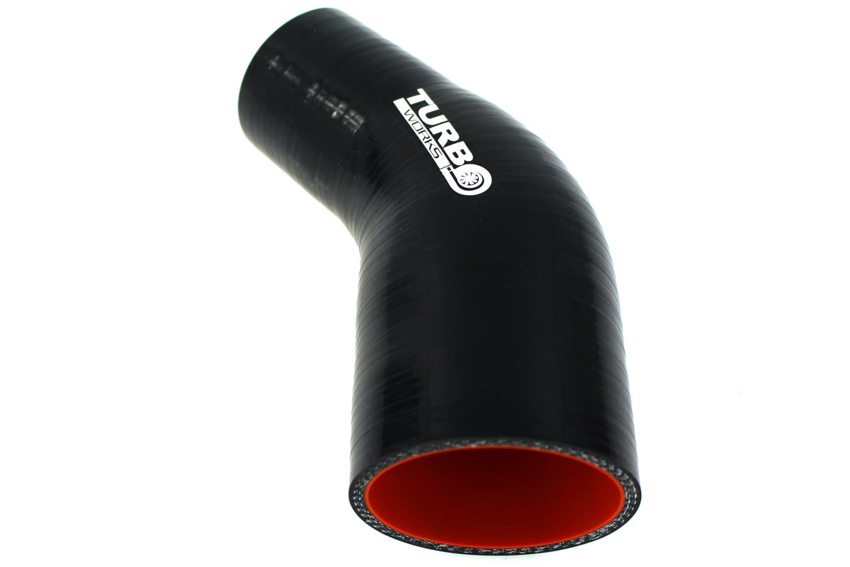 Silikónová hadica - Redukcia 45° Pro Black 76-89 mm